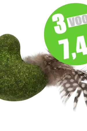 Direct Verzonden Jack & Vanilla Herbals Kattenkruid Eend Met Veer 4,9 cm